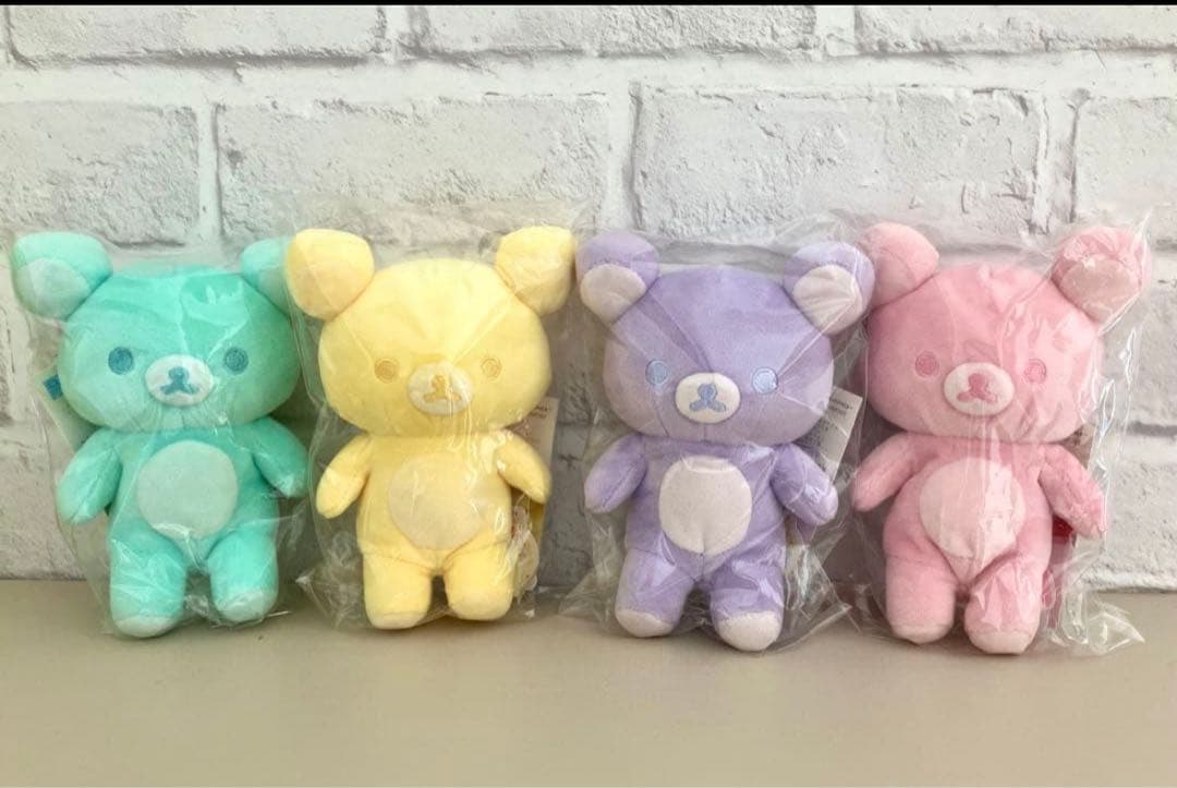 リラックマ　20colorsぬいぐるみ　Spring 4色セット