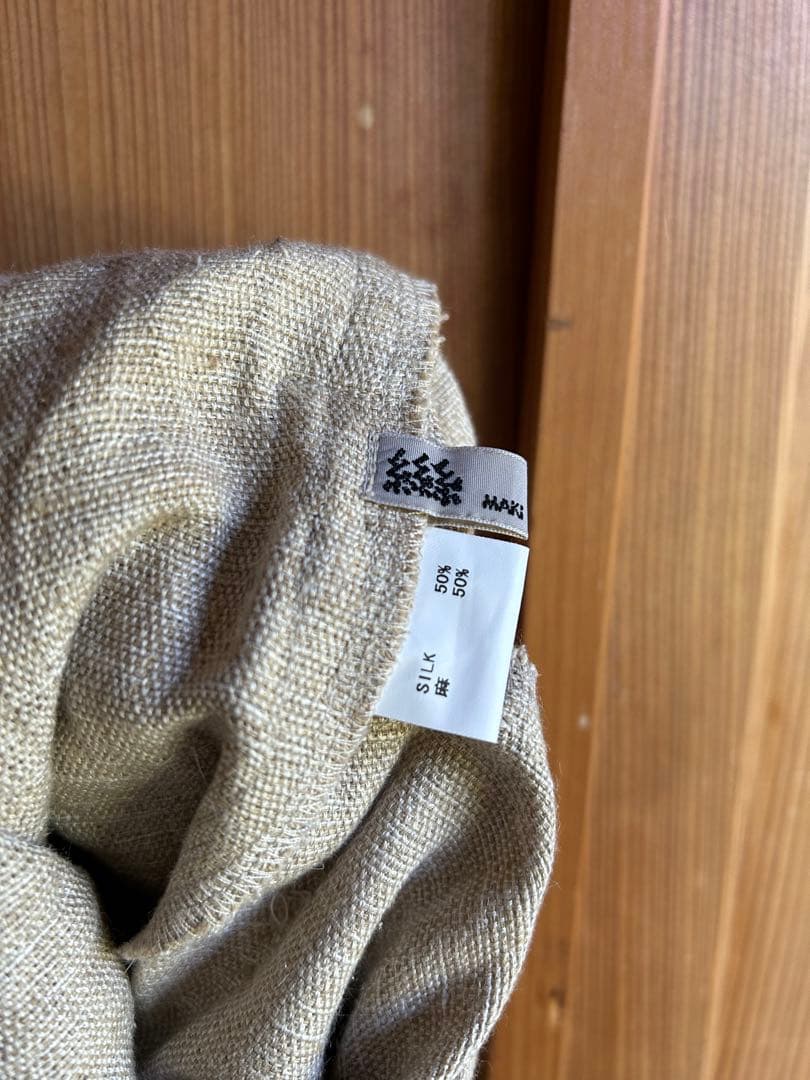 お値下げ中 真木テキスタイルスタジオ リネン シルク ガウチョパンツ