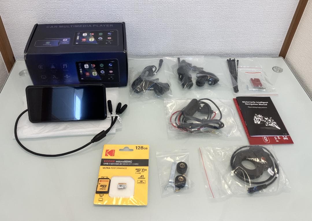 新品 バイク スマートモニター 6.25インチ ドラレコ 空気圧センサー GPS