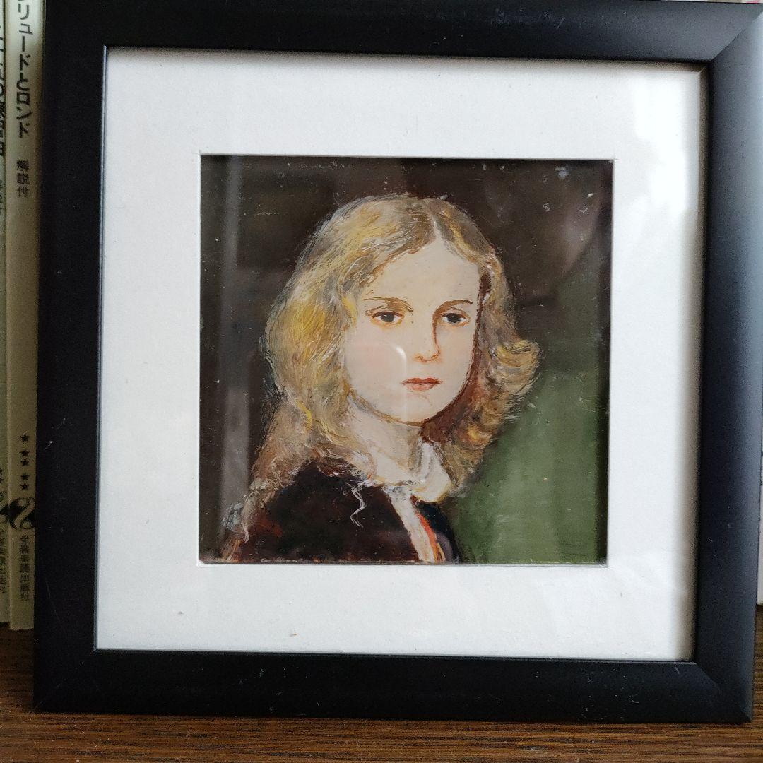 ガラス絵　直筆模写　４枚