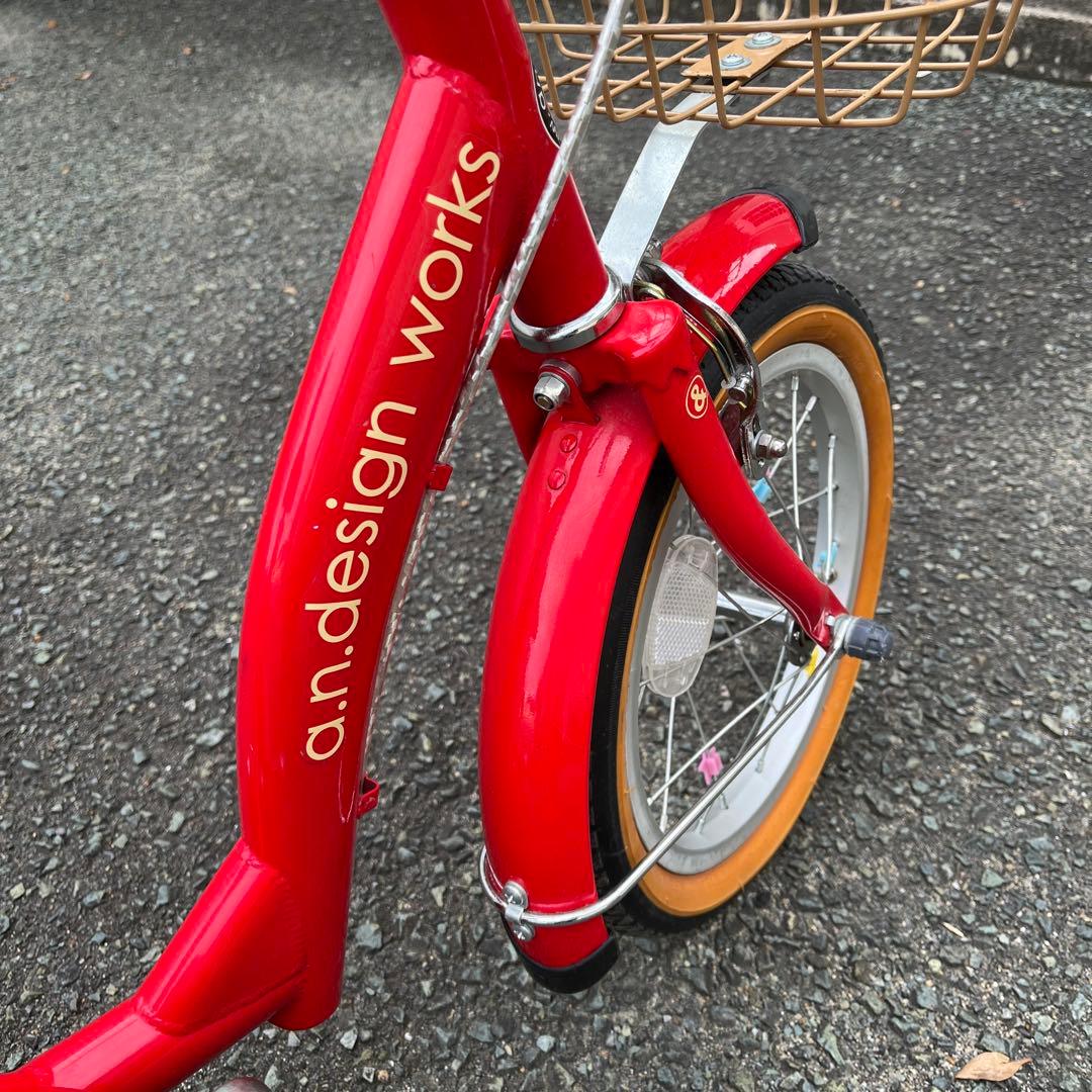 自転車子供用(幼児用) 赤 14インチ 【発送】