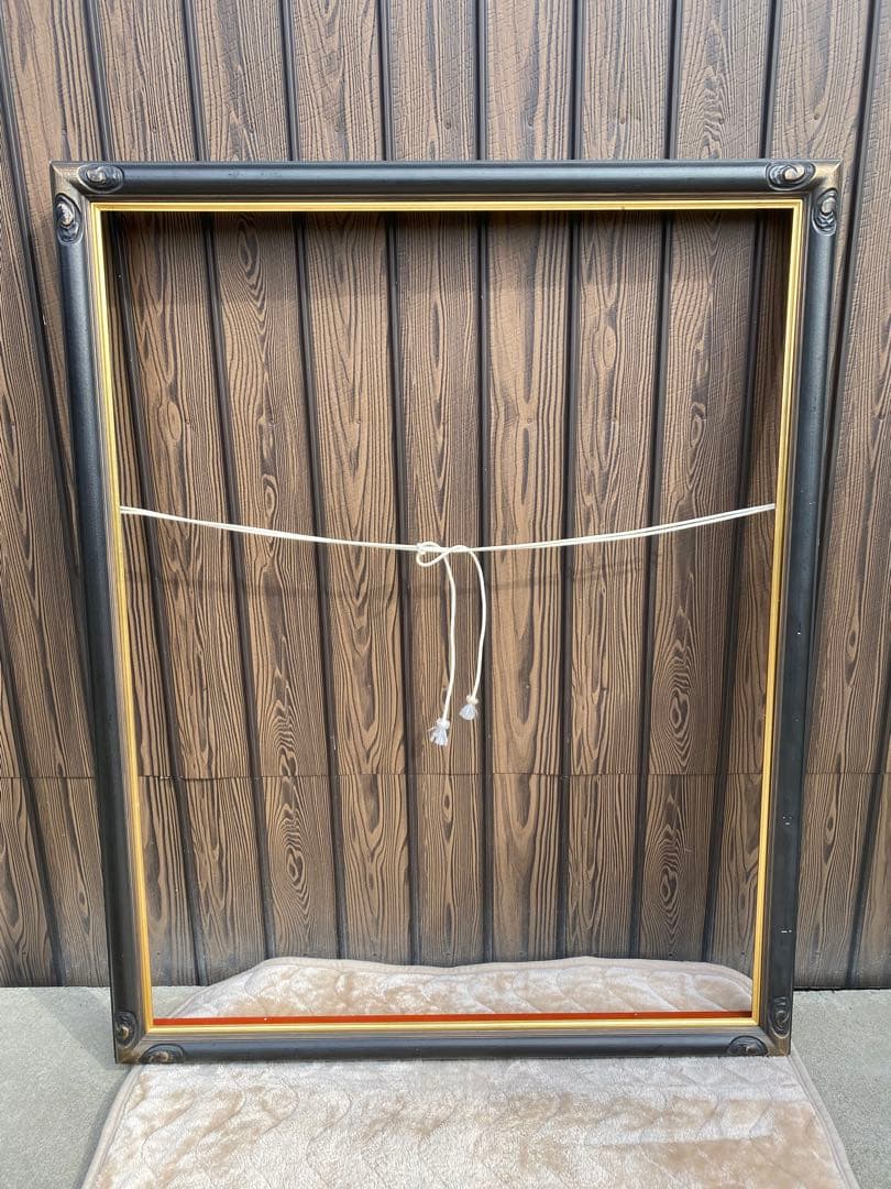 特大　油絵　額縁　木枠　油彩　フレーム