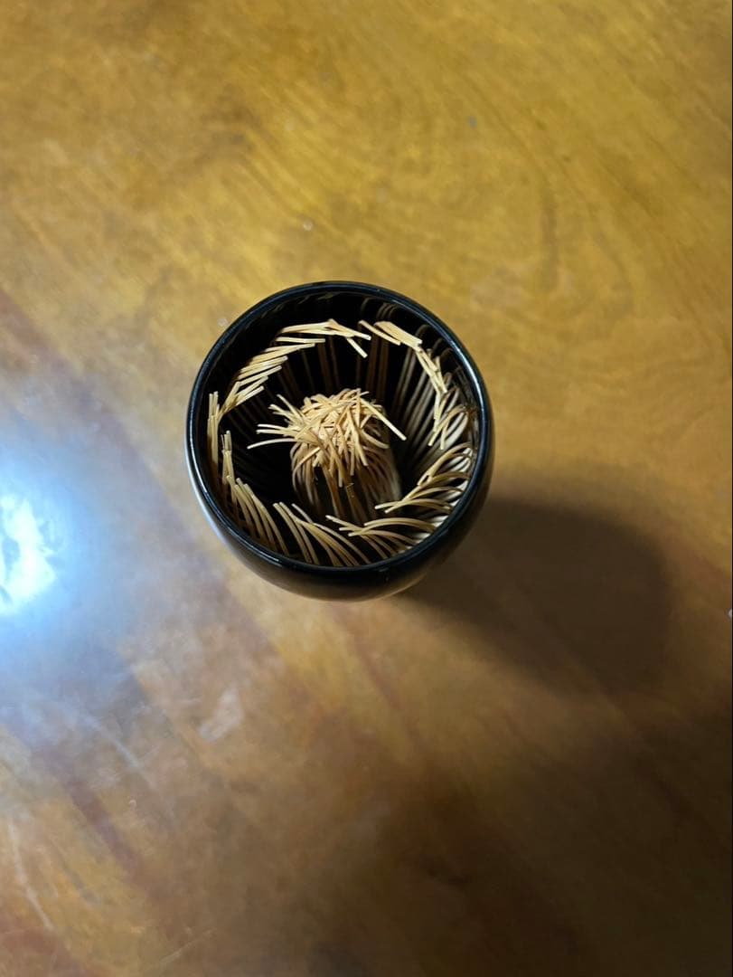 利休扇面蒔絵茶箱　輪島塗　市中五稜作