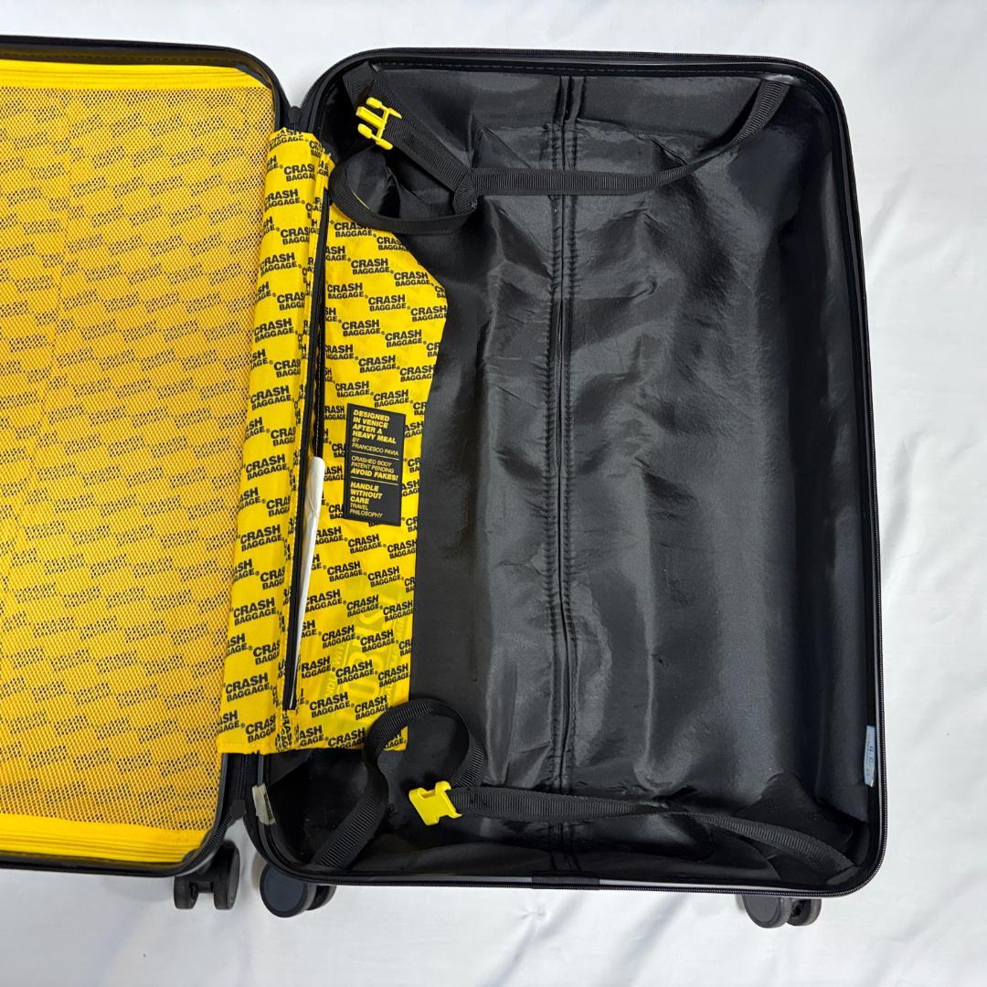 良品 クラッシュバゲージ スーツケース キャリーケース 旅行 大容量 ブラック