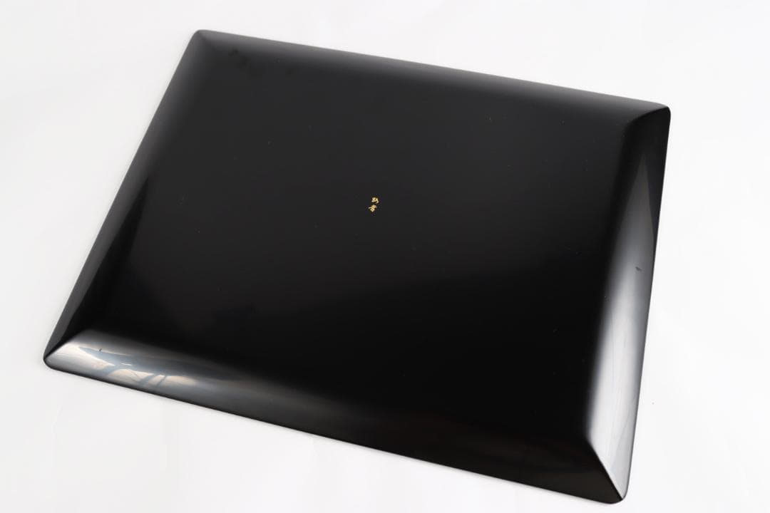 輪島塗 曽我路幸 黒 卓上膳 共箱 茶道具 5枚