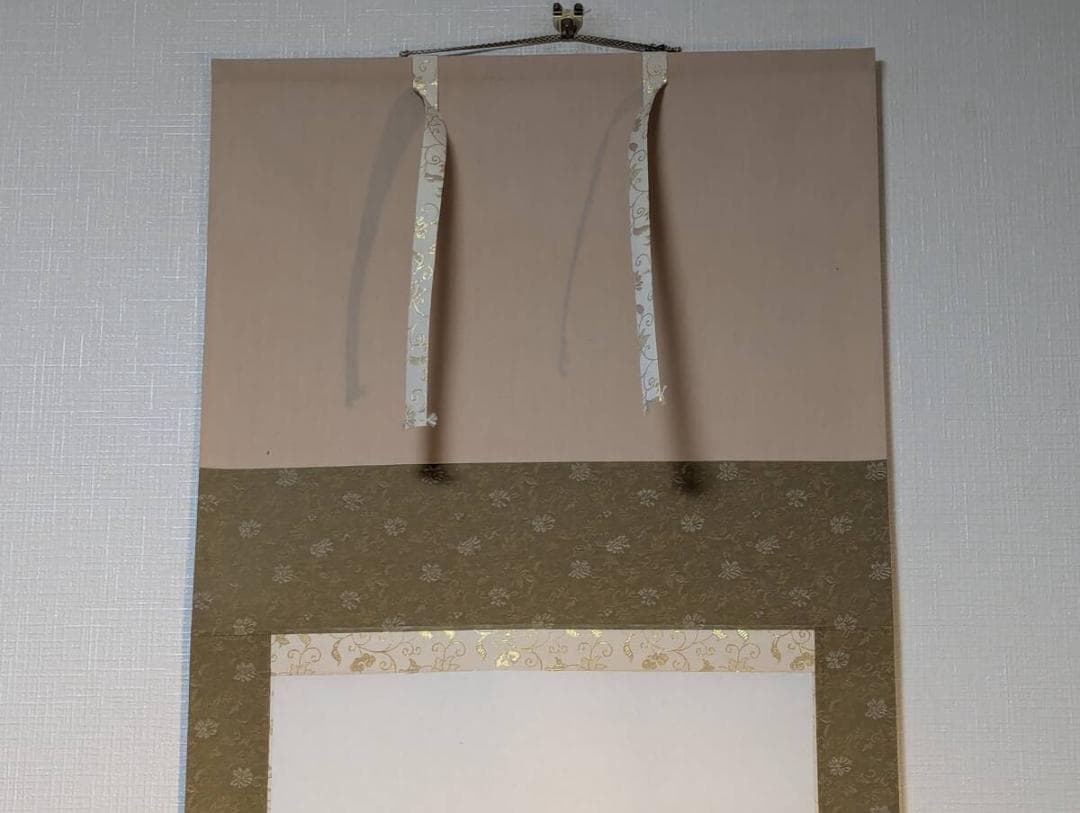 【真作】掛軸　内藤白嶺　水墨山水　静けさ漂う日本画　共箱入　T65