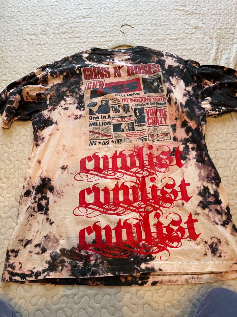 w*ト様 激安　激レア　cvtvlist ヴィンテージ　ブリーチ　tシャツ