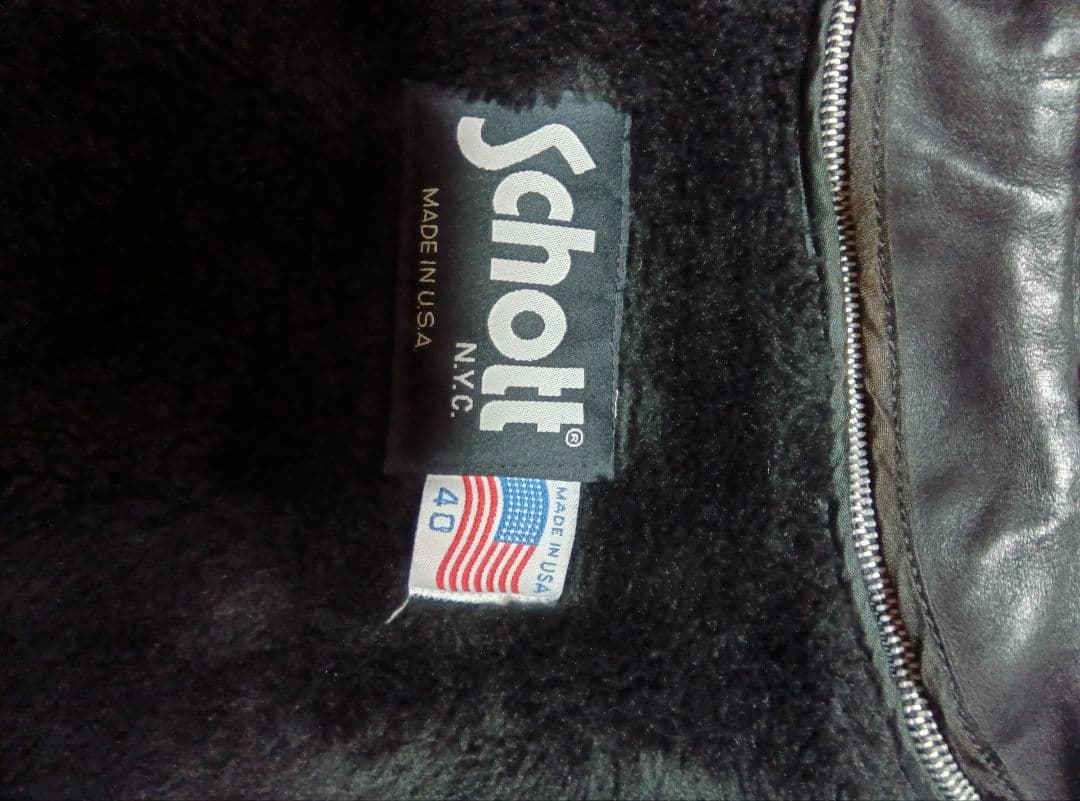 schottシングルライダースジャケット