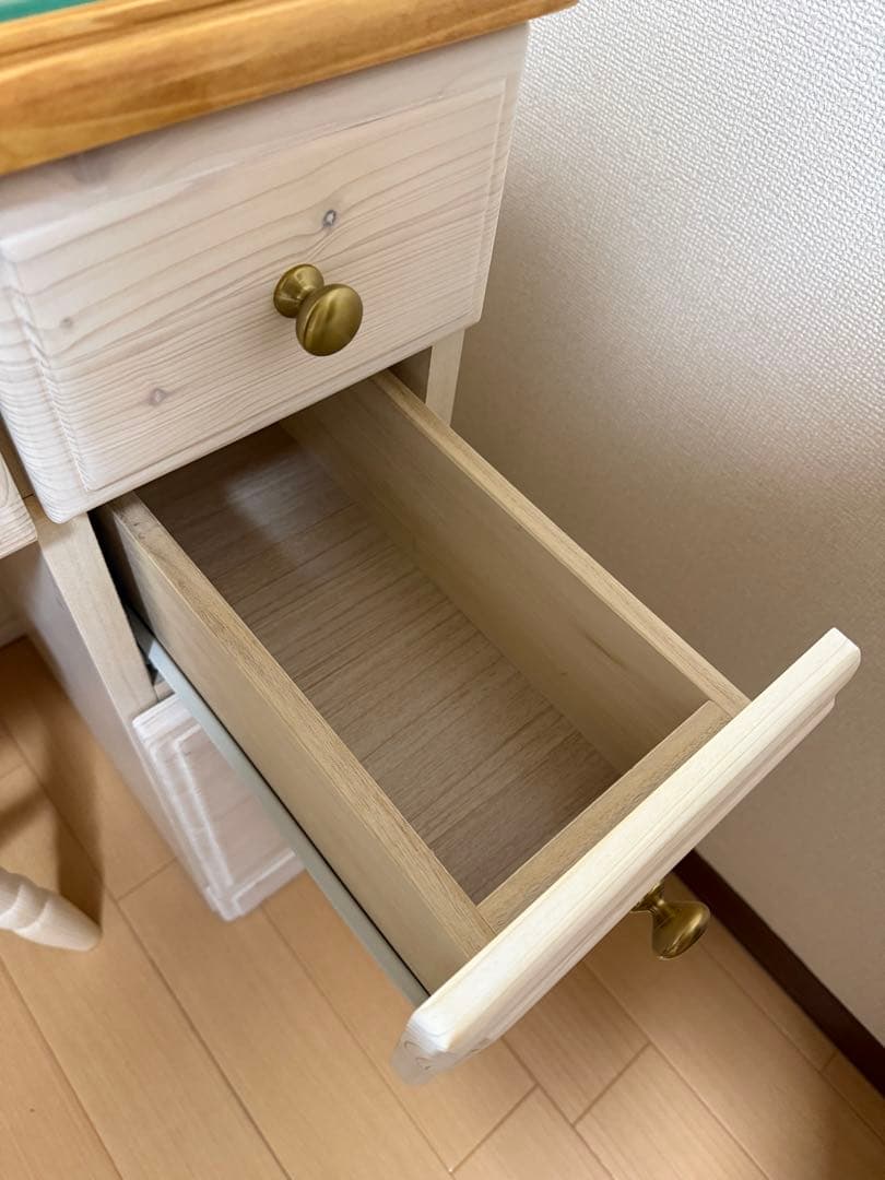 ナチュラル ドレッサー 鏡台 天然木 北欧 コンパクト おしゃれ かわいい