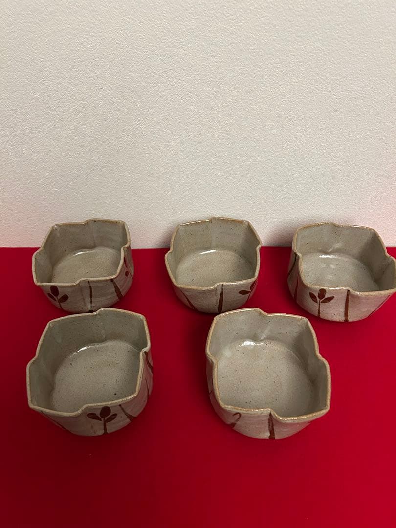 13代太郎右衛門作　絵唐津　五客