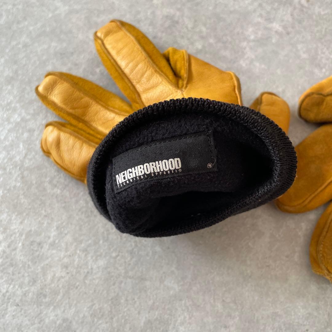 【希少】NEIGHBORHOOD レザー スエード グローブ Mサイズ 手袋