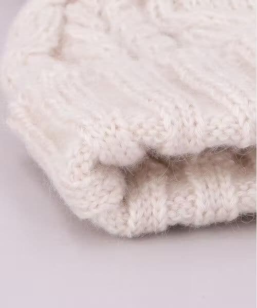 CA4LA カシラ ニット帽 EXWINTER 6 フォックスファー付 ブラック