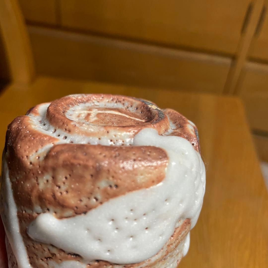 奥磯栄麓　鼠志野ぐい呑　箱なし