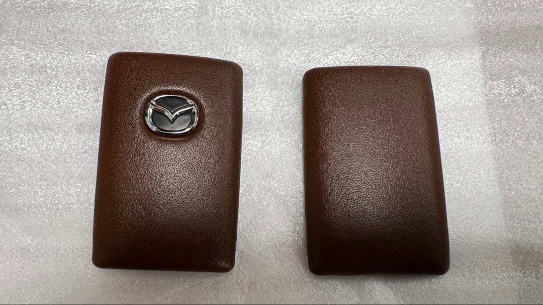 マツダ純正 セレクティブキーシェル レザー ブラウン キーカバー 本革