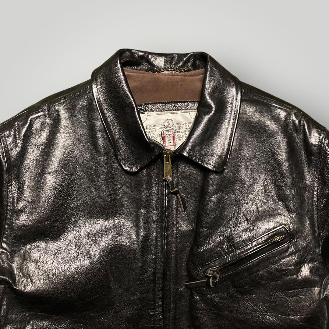 STEWARTスチュワート シングルライダース バッファローXLブラック黒 茶芯