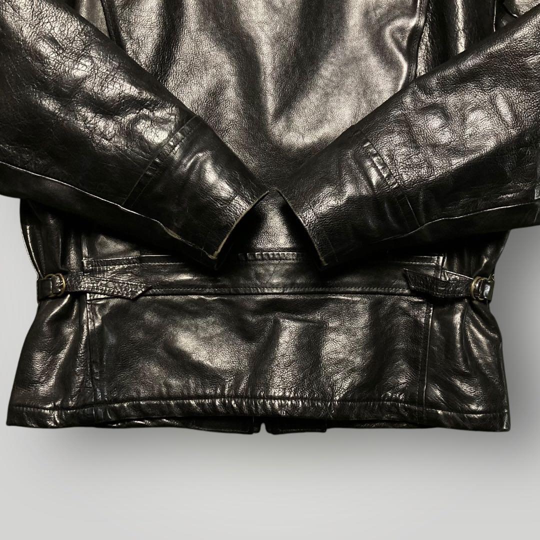 STEWARTスチュワート シングルライダース バッファローXLブラック黒 茶芯