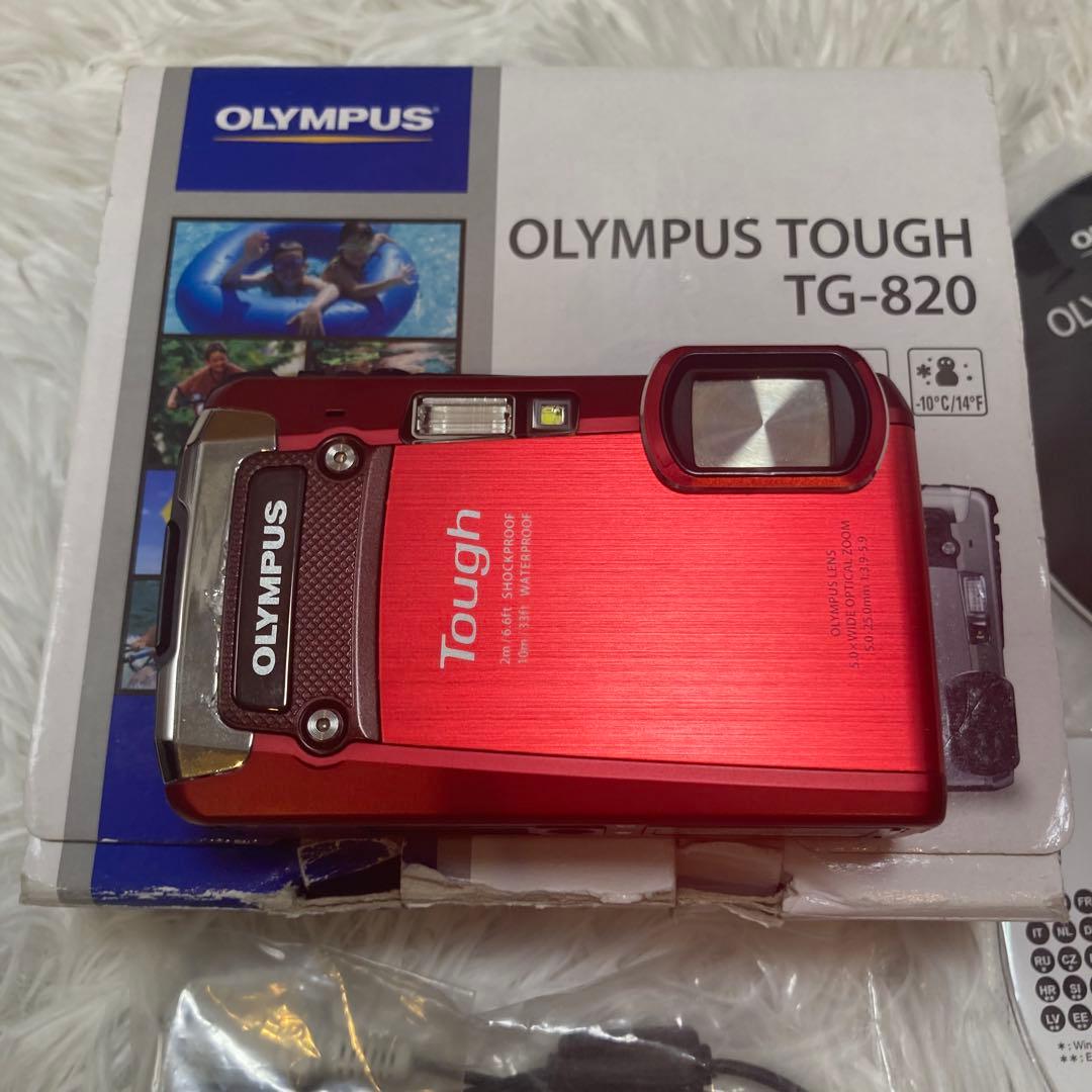 【防水】OLYMPUS オリンパス TOUGH TG-820 防水 レッド