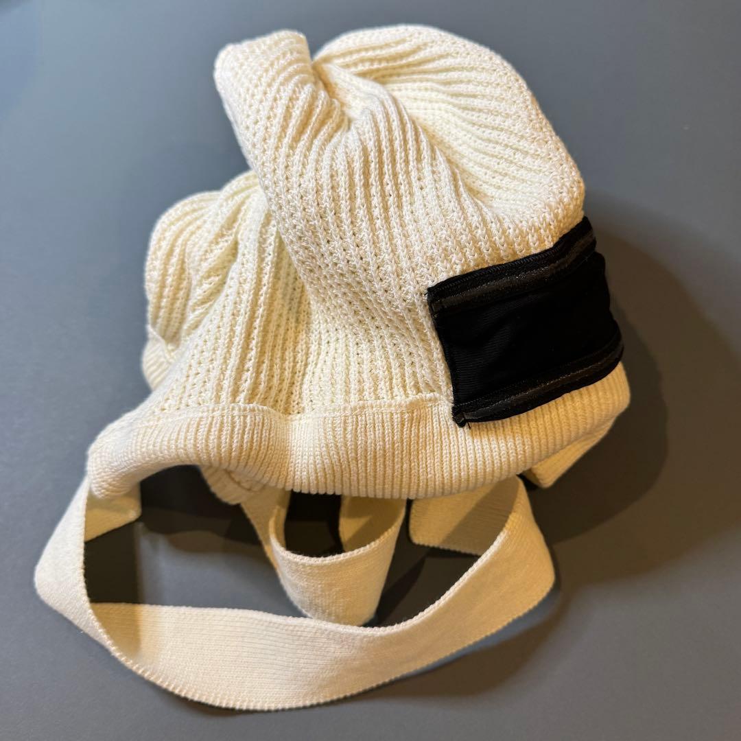 BAREN ニット帽 ボンネット モカ ホワイト 2色 セット