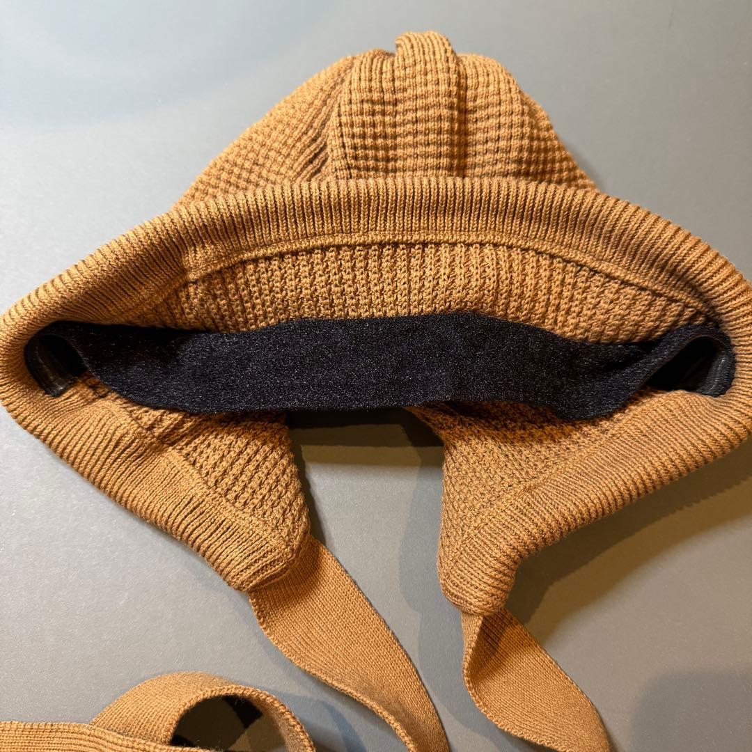 BAREN ニット帽 ボンネット モカ ホワイト 2色 セット