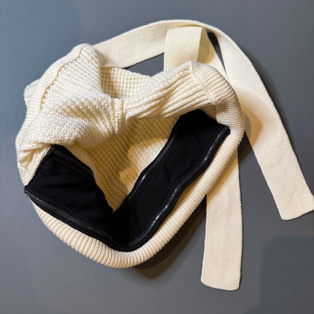 BAREN ニット帽 ボンネット モカ ホワイト 2色 セット