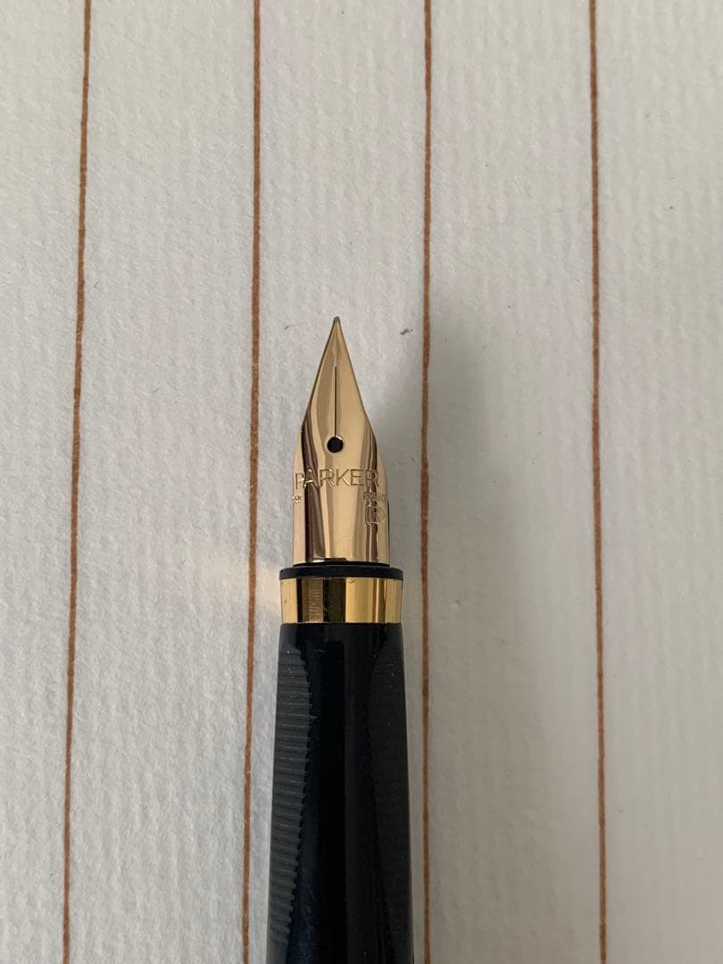 パーカー75 ブラック 14Kペン先 万年筆 ケース付き