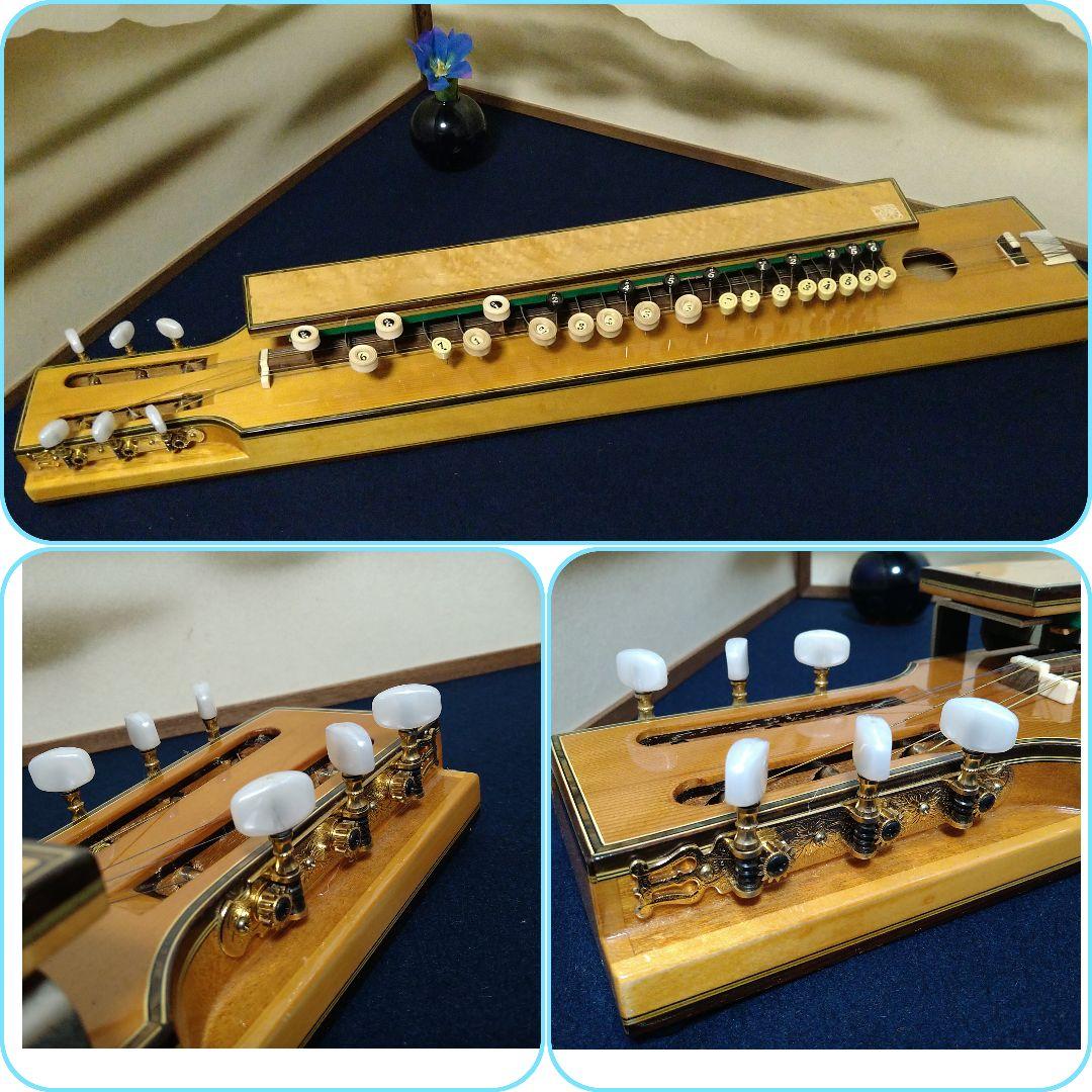 A878 菊八重 大正琴 F28HSハードケース付 KIKUYAE−HARP螺鈿