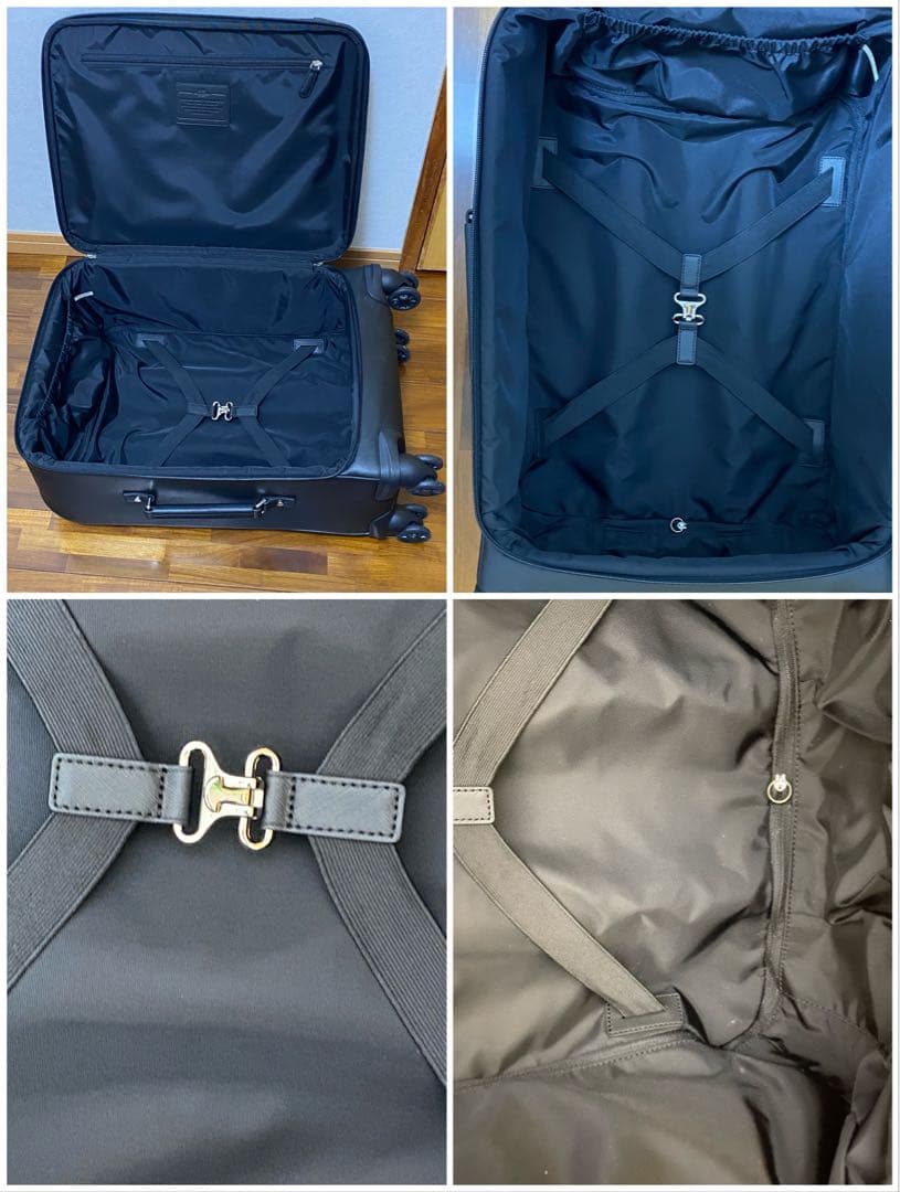 美品　COACH コーチ 2輪 黒キャリーケース　スーツケース