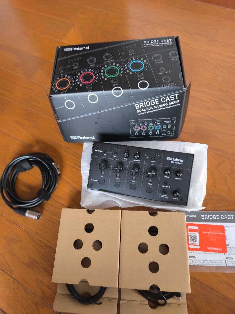 す*か様 ローランド ブリッチキャスト ゲーミングミキサー　マイクケーブル1本付