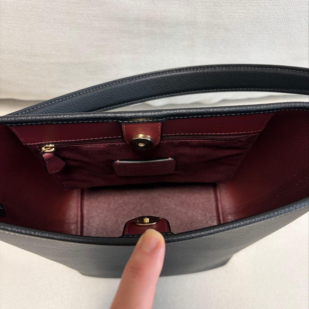 コーチ　シティバケット　CT801 ブラック　ショルダーバッグ　2way