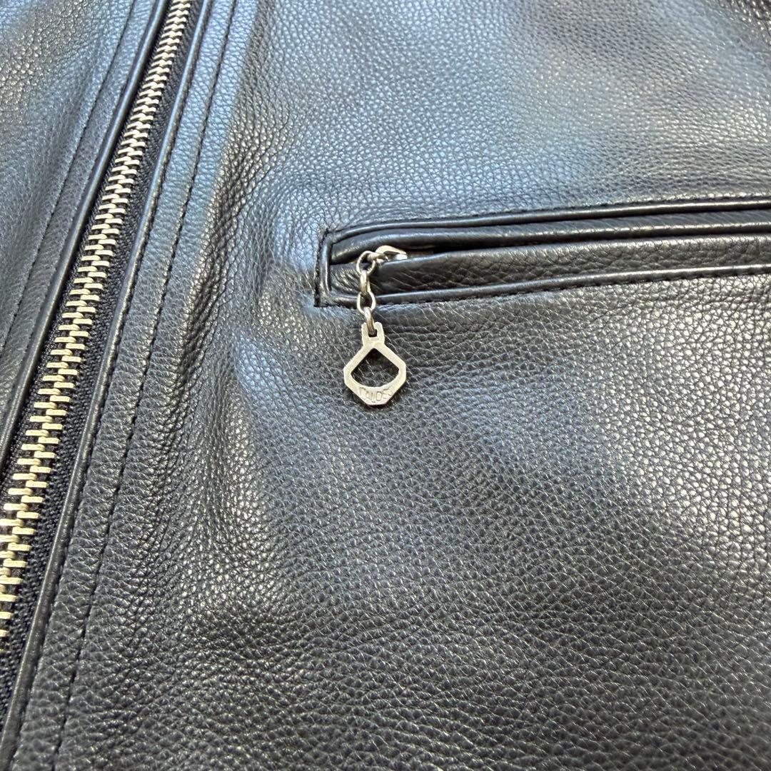 極美品 SCYE サイ 牛革 カウレザー シングルライダース ブラック 38 M