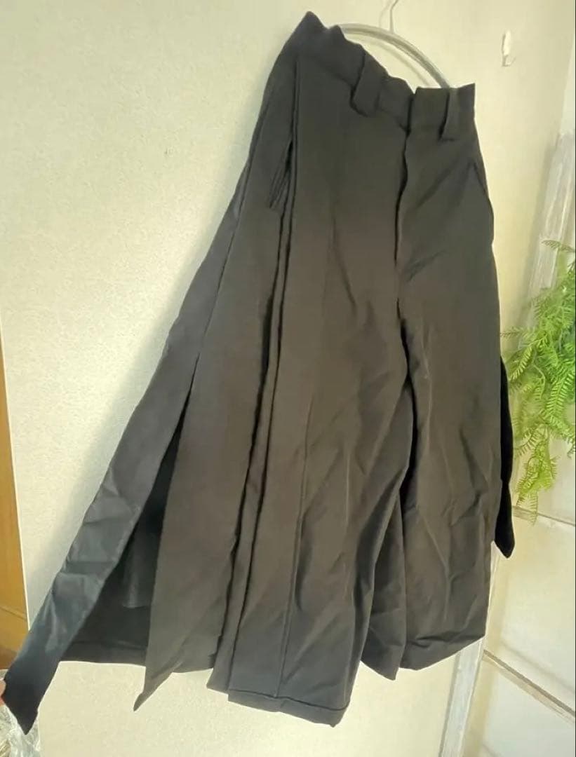 ROSEN-X ローゼンX はかま風パンツ　ユニセックス　サイドスリット　黒