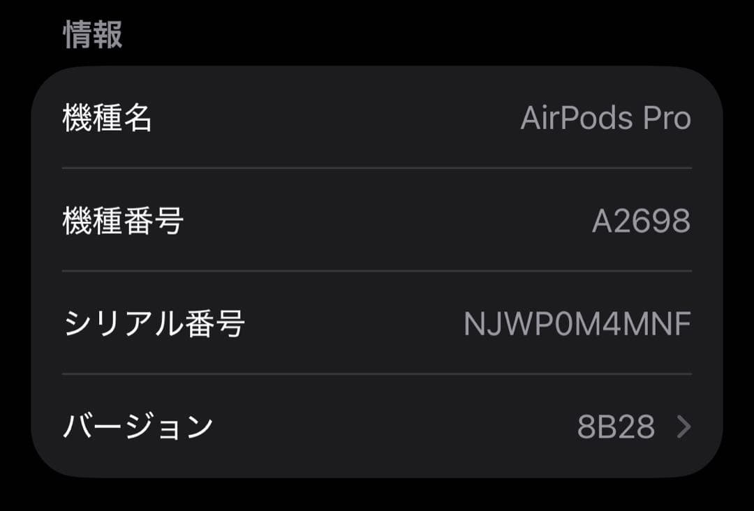 Apple AirPods Pro 第2世代（Lightning）