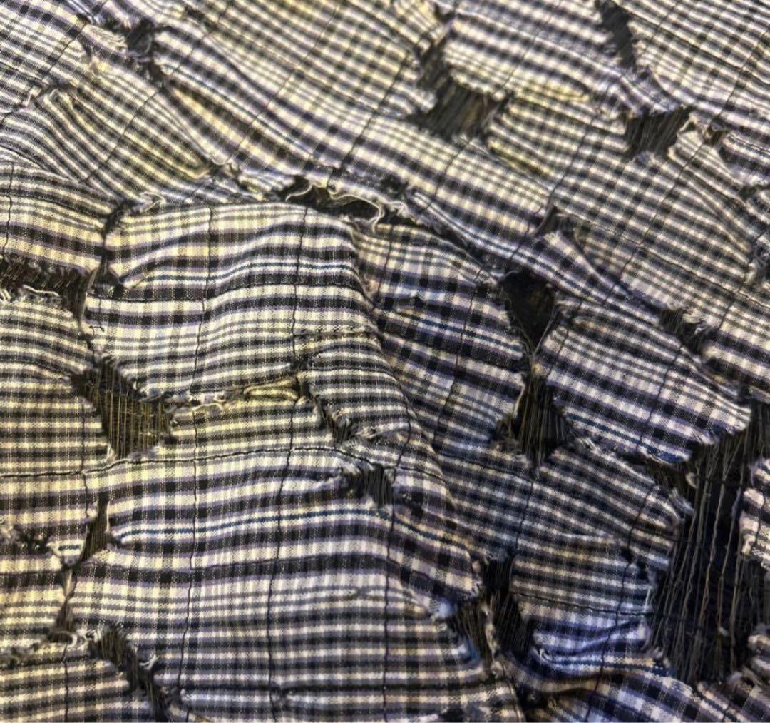 すみPERVERZECheckand LaceJaggedhemSkirt