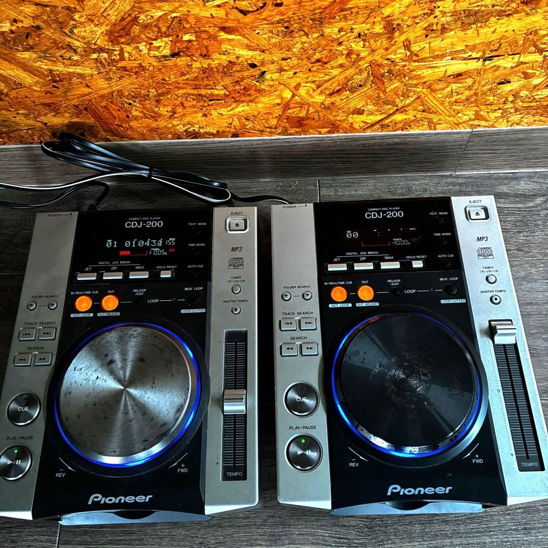 Pioneer CDJ-200 MP3対応 2台セット