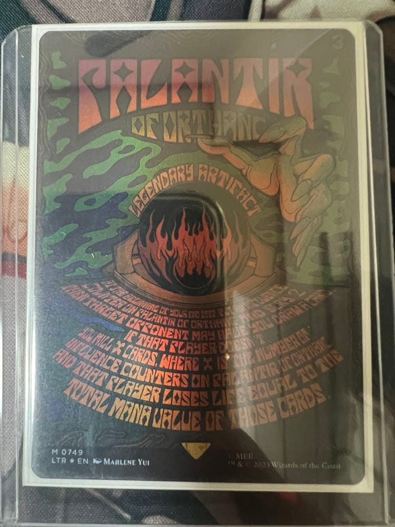 MTG オルサンクのパランティール Foil ボーダーレス　美品　パック開封直後