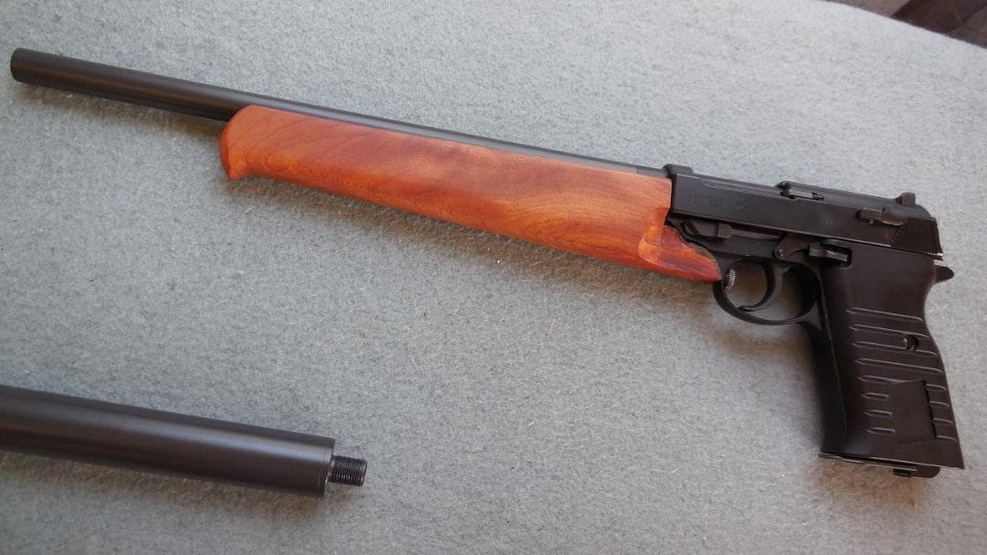 マルゼン ワルサーP38 デタッチャブル本体+木製ストック+写真の物