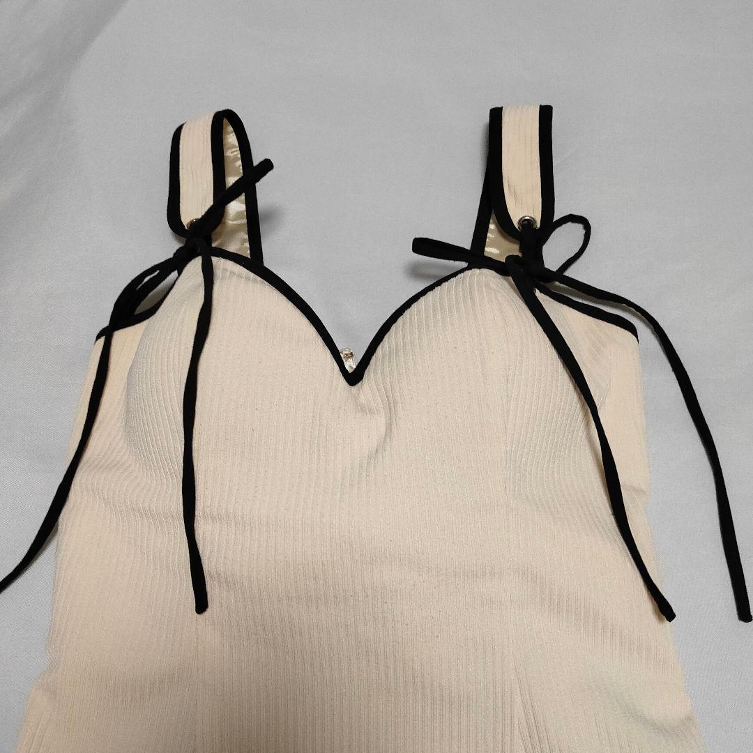 ROBE de FLEURS Sサイズ ダブルポイントリボン リブニット