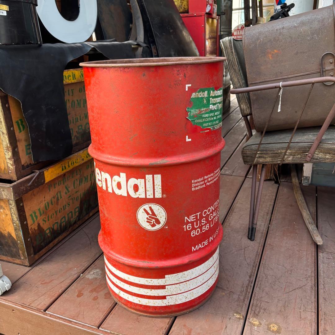 送料込み！USA VTGドラム缶 Kendall /16U.S.GALLONS