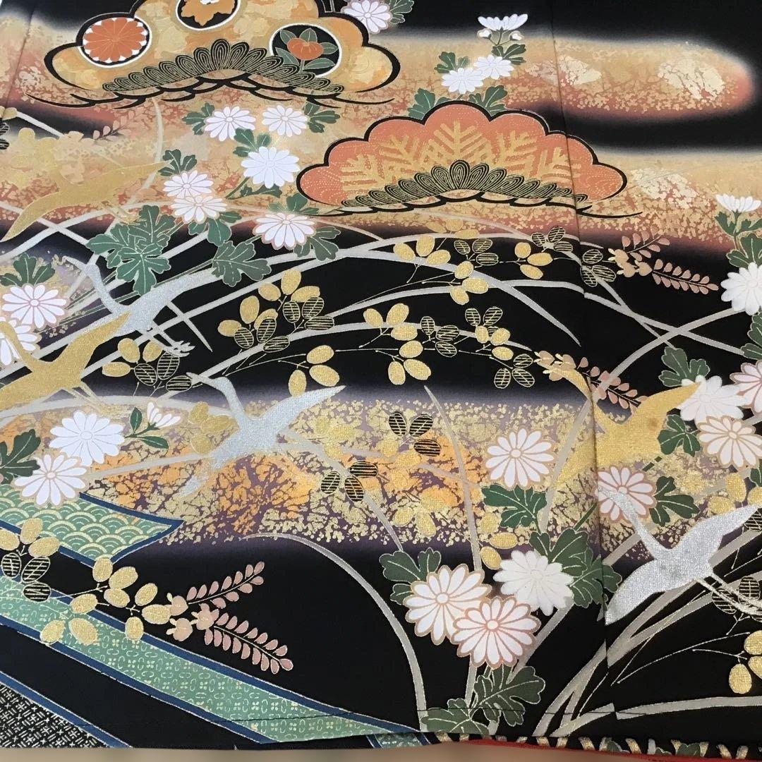 ［訳あり］　留袖ドレス、帯ベルト付き　金彩❣️ 着丈121