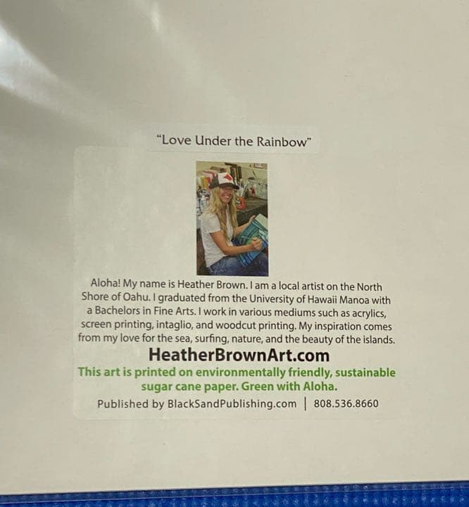 ヘザーブラウン アートプリント絵画 Love Under the Rainbow
