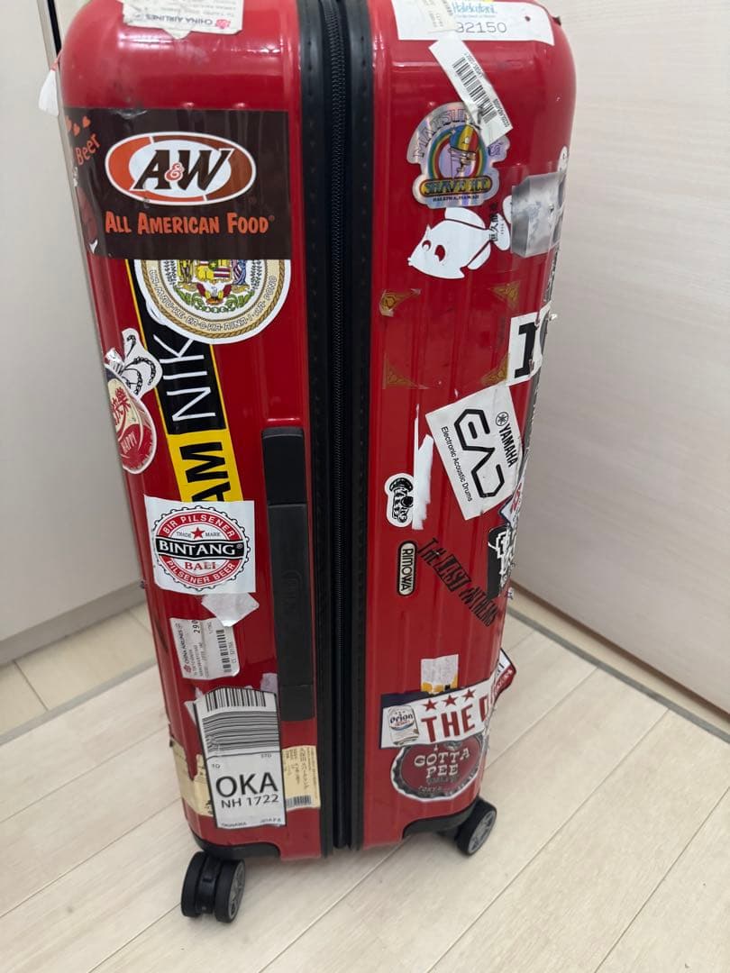 ‼️お値下げ中‼️【アンティーク】RIMOWAスーツケース（ステッカーカスタム済）