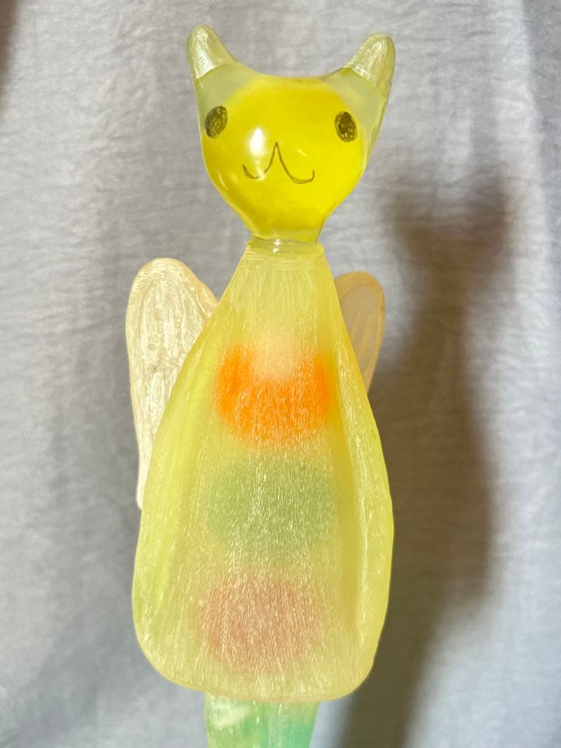 造形作家　ナスマサタカ　ビッグぷーちゃんエンジェル（イエローグリーン系）