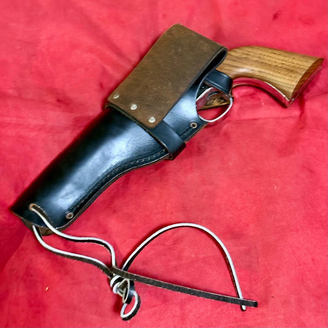 整備済 リボルバー・オートマチック用 ウェスタンスタイル 革製 ヒップホルスター