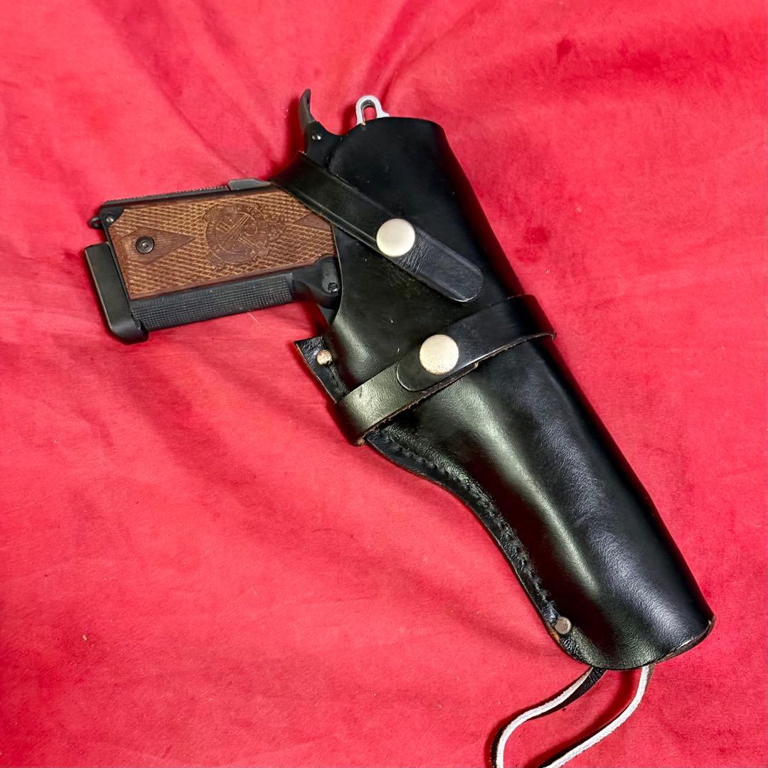 整備済 リボルバー・オートマチック用 ウェスタンスタイル 革製 ヒップホルスター