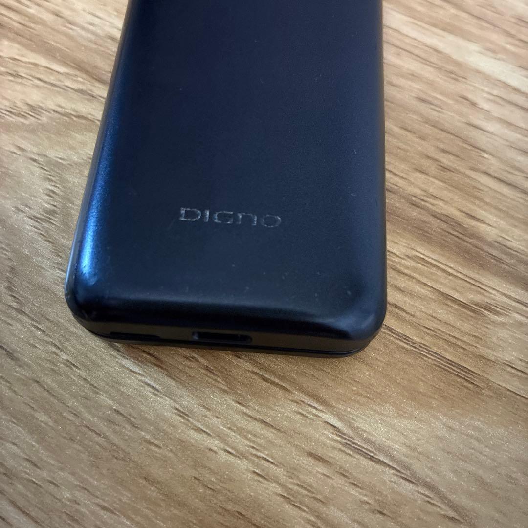 docomo DIGNO KY-42C ブラック 携帯 本体used品初期化済み