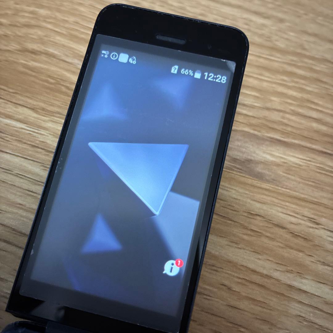 docomo DIGNO KY-42C ブラック 携帯 本体used品初期化済み