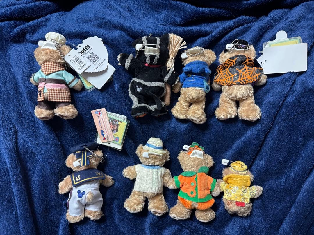 【初期】ダッフィー ぬいぐるみバッジ 8種セット