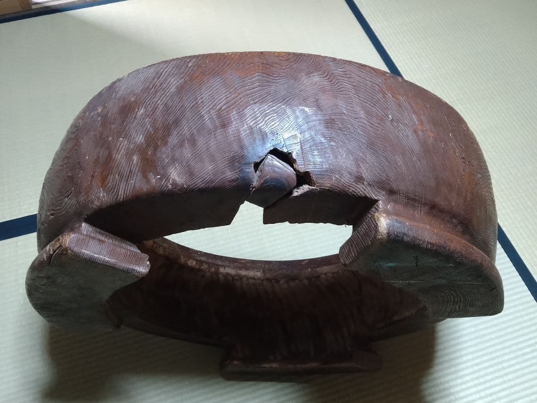 火鉢 杉（おそらく屋久杉）直径約80cm 五徳付き