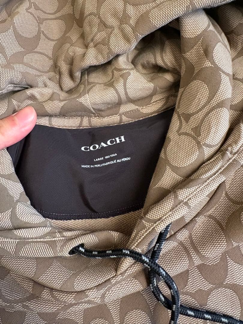 COACH パーカーとパンツセット Lサイズ ベージュ