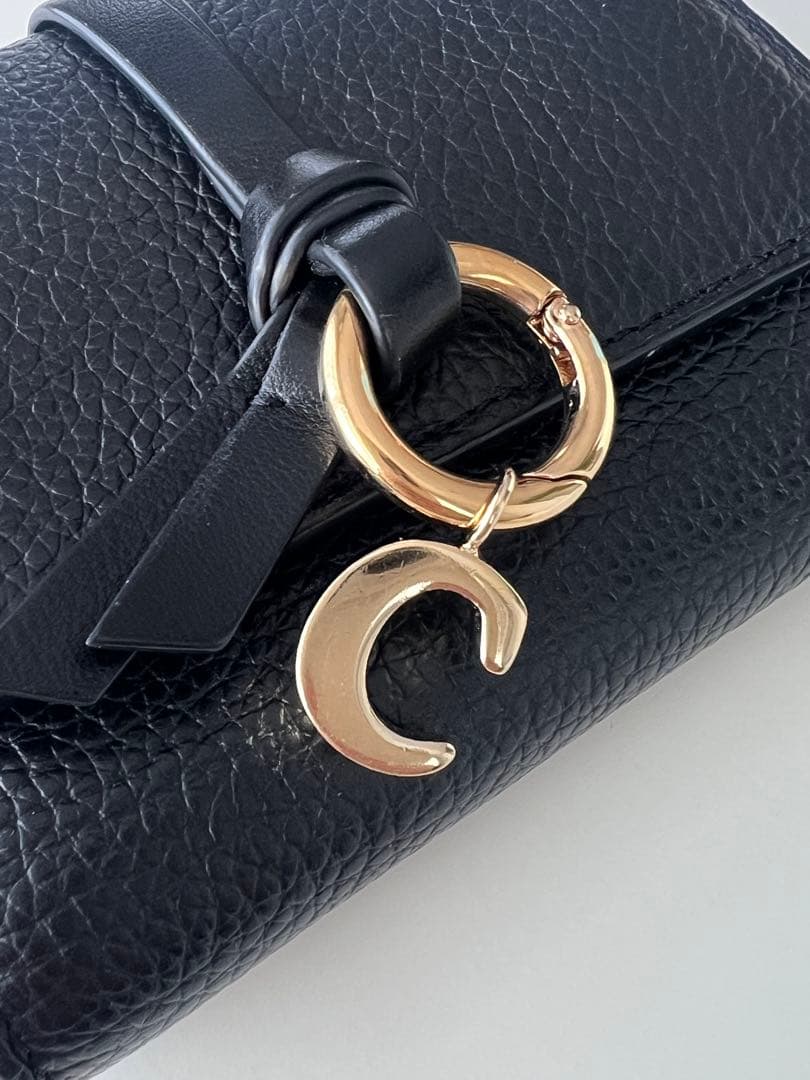 美品　Chloé ブラック 三つ折り財布　クロエ